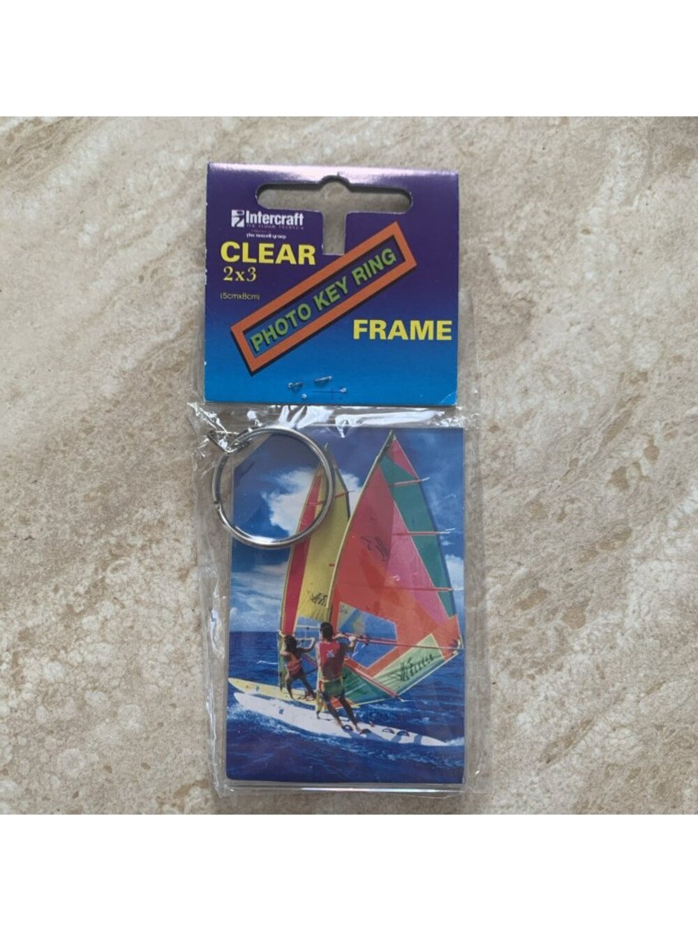 2x3 Clear Photo Frame Key Ring Key Chain Picture